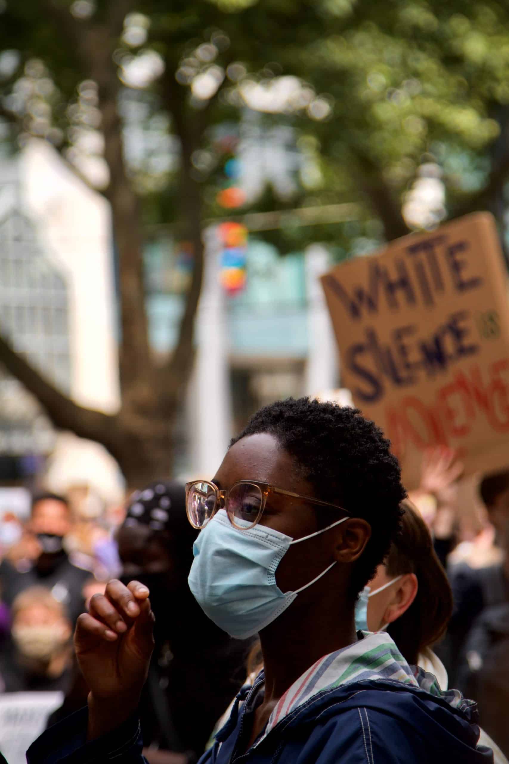young person at a black lives matter protest