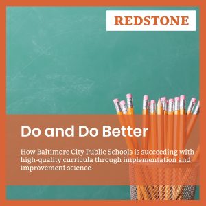 Cover of Do and Do Better; white text over orange overlay. Background image of a chalkboard