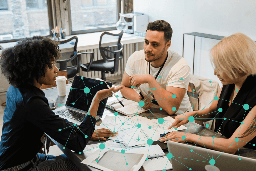 educators participate in a design thinking workshop